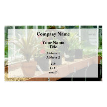 Plants in Greenhouse Business Card Templates