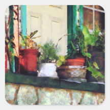 Plants on Porch Sticker