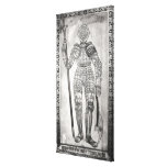 Plaque depicting the armour of Joan of Arc Stretched Canvas Print