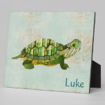 Plaque personnalisée par tortue de jade plaques
