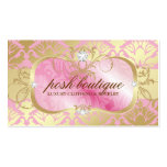 plaqueur 311-Lavish rose et miroitement d'or de da Cartes De Visite Personnelles