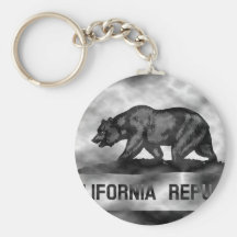 Plasma California Flag Key Chain