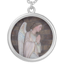 Plaster Angel Necklace.