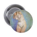 Plaster Statuette, Female Torso; Vincent van Gogh Pinback Button