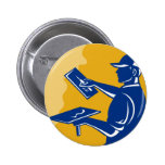 plasterer worker tradesman working button