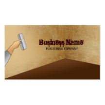 Plastering Company Business Cards