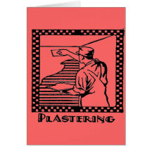 plastering greeting cards