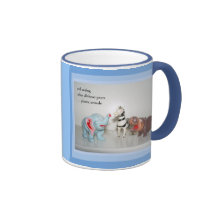 Plastic Animals Haiku Art Mug