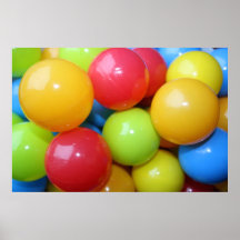 Plastic Coloured Balls Print