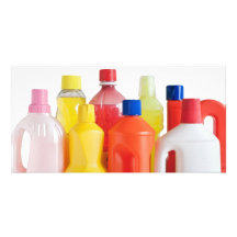 plastic detergent bottles photo card template