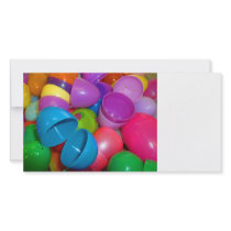 Plastic Easter Eggs Blue One Open Photograph
