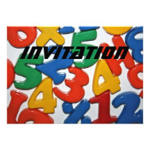 Plastic Numbers  INVITATION