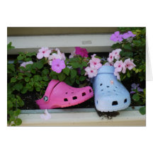 Plastic Shoes Greeting Cards