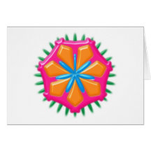 Plastikblume plastic flower artificial karte