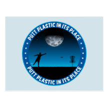 Plastique de putt dans son endroit #8 carte postale