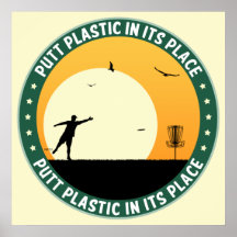 Plastique de putt dans son endroit poster
