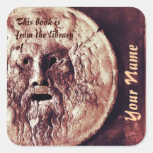 Plat d'autocollant de bibliothèque de verita de de