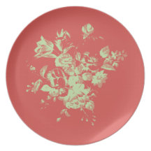 Plat de bouquet de fleur assiettes pour soirée