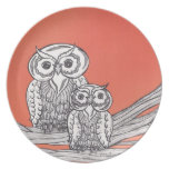 Plat des hiboux 4 assiette