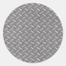 Plat gris de diamant adhésif rond