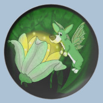 Plat magique de corgi de forêt assiettes