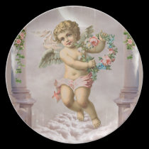 Plat victorien d'ange assiettes