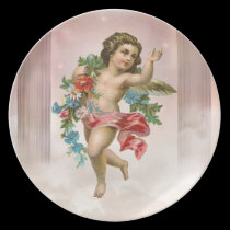 Plat victorien d'ange assiettes