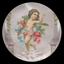 Plat victorien d'ange assiettes