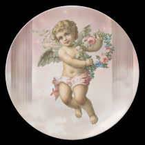 Plat victorien d'ange assiettes