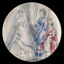 Plat vintage de mariage assiettes