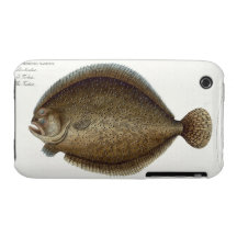 Plat XLIX de turbot (Pleuronectes Maximus) de 'Ich Coques iPhone 3 Case-Mate