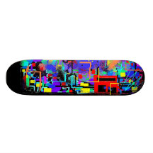 Plate-forme de graffiti de ville de NY Plateaux De Skateboards