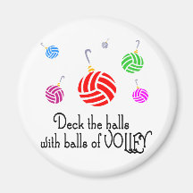 Plate-forme de VolleyChick les halls Magnets Pour Réfrigérateur