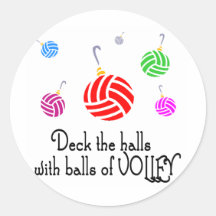 Plate-forme de VolleyChick les halls Adhésifs Ronds