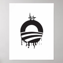 Plate-forme pétrolière d'Obama Posters