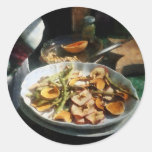Plate of Dried Fruits and Vegetables Stickers