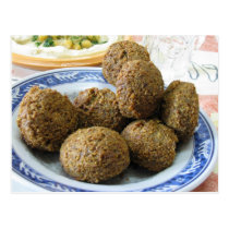 Plate of Falafel Postcard postcards