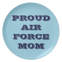 Plate Proud Air Force Mom