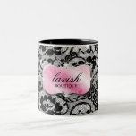 Plateau 311 et dentelle roses somptueux tasse
