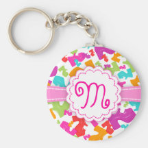 Platform MaryJane Shoes - Custom Monogram Keychain