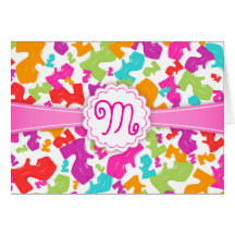 Platform MaryJane Shoes - Custom Monogram Notecard