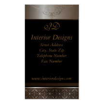 Platinum on Black Business Cards