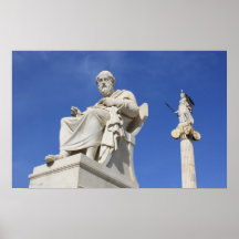 Plato and Athena Poster