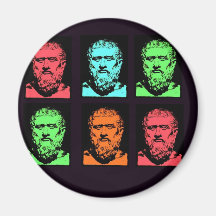 Plato Collage Fridge Magnet