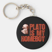Plato Is My Homeboy Keychain