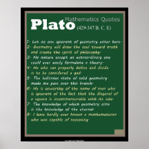 Plato Mathematics quotes Print