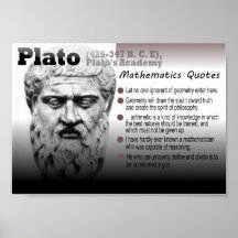 Plato Mathematics quotes Posters