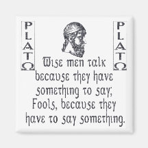 Plato Refrigerator Magnet
