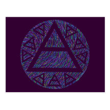 Plato's Air Sign Alchemy Art Postcard