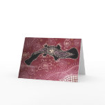 Platypus Dreaming Red by Mundara Koorang Card